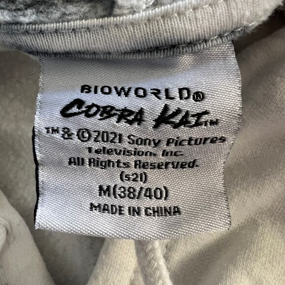 Cobra Kai Tie Dye Hoodie Strike First Strike Hard No Mercy Bioworld Size M - Picture 3 of 9